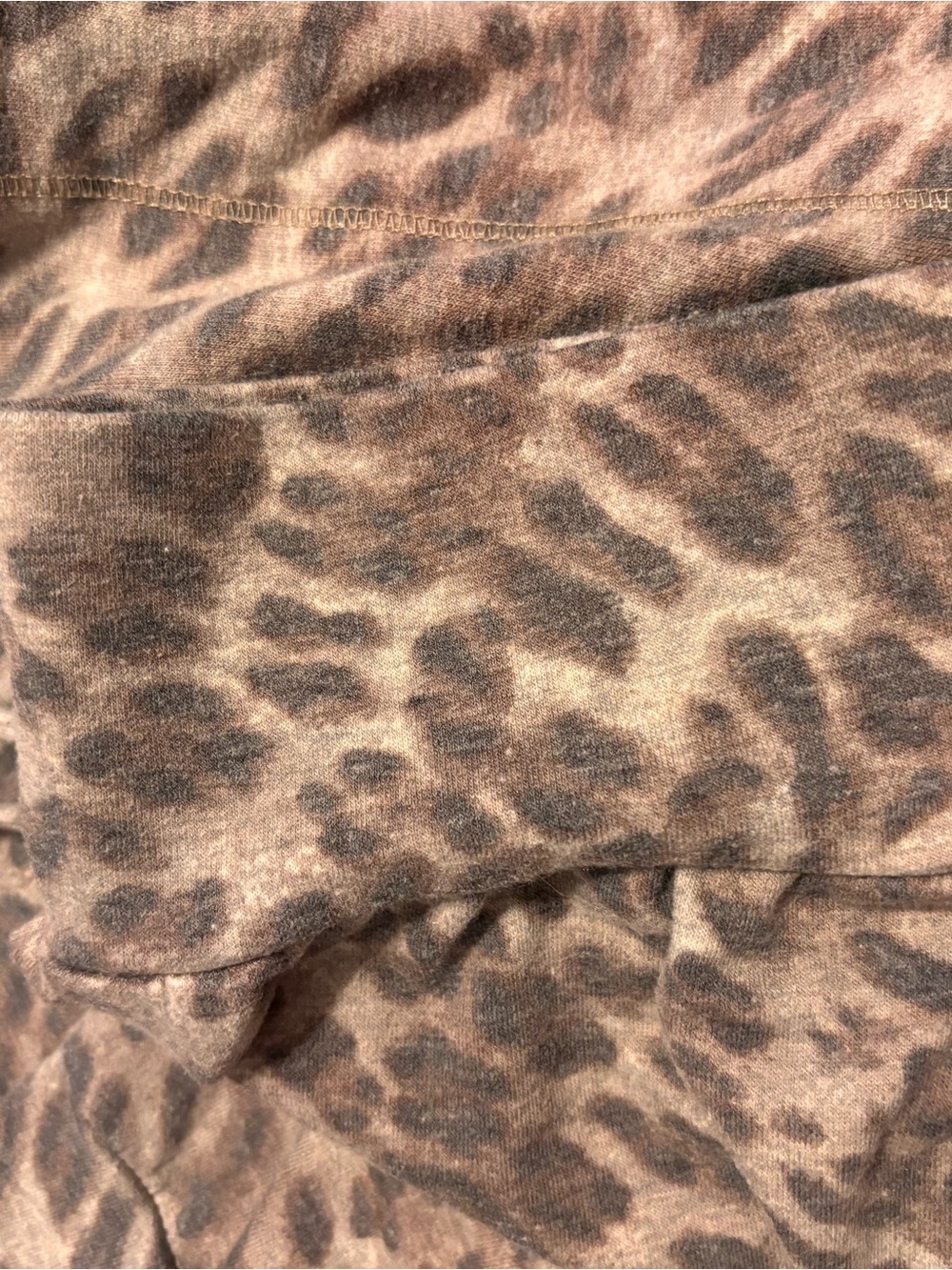 Knox Rose Tan Leopard-Print womens' Pajama Set - Picture 5 of 5